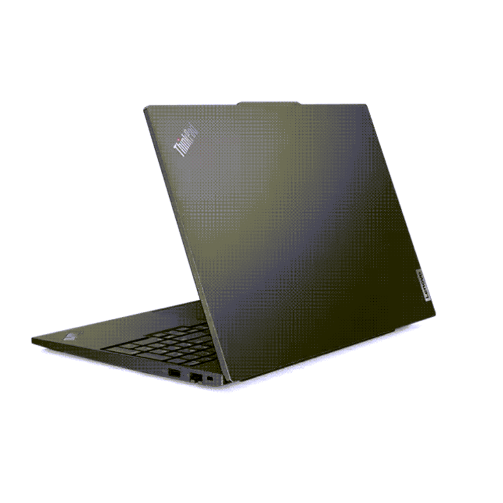 Black ThinkPad laptop on a white background
