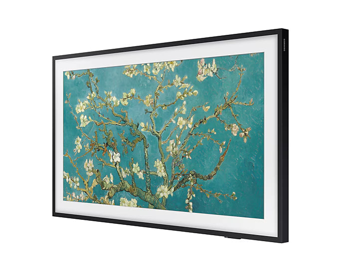Framed artwork of Van Gogh's 'Almond Blossom' on a white background