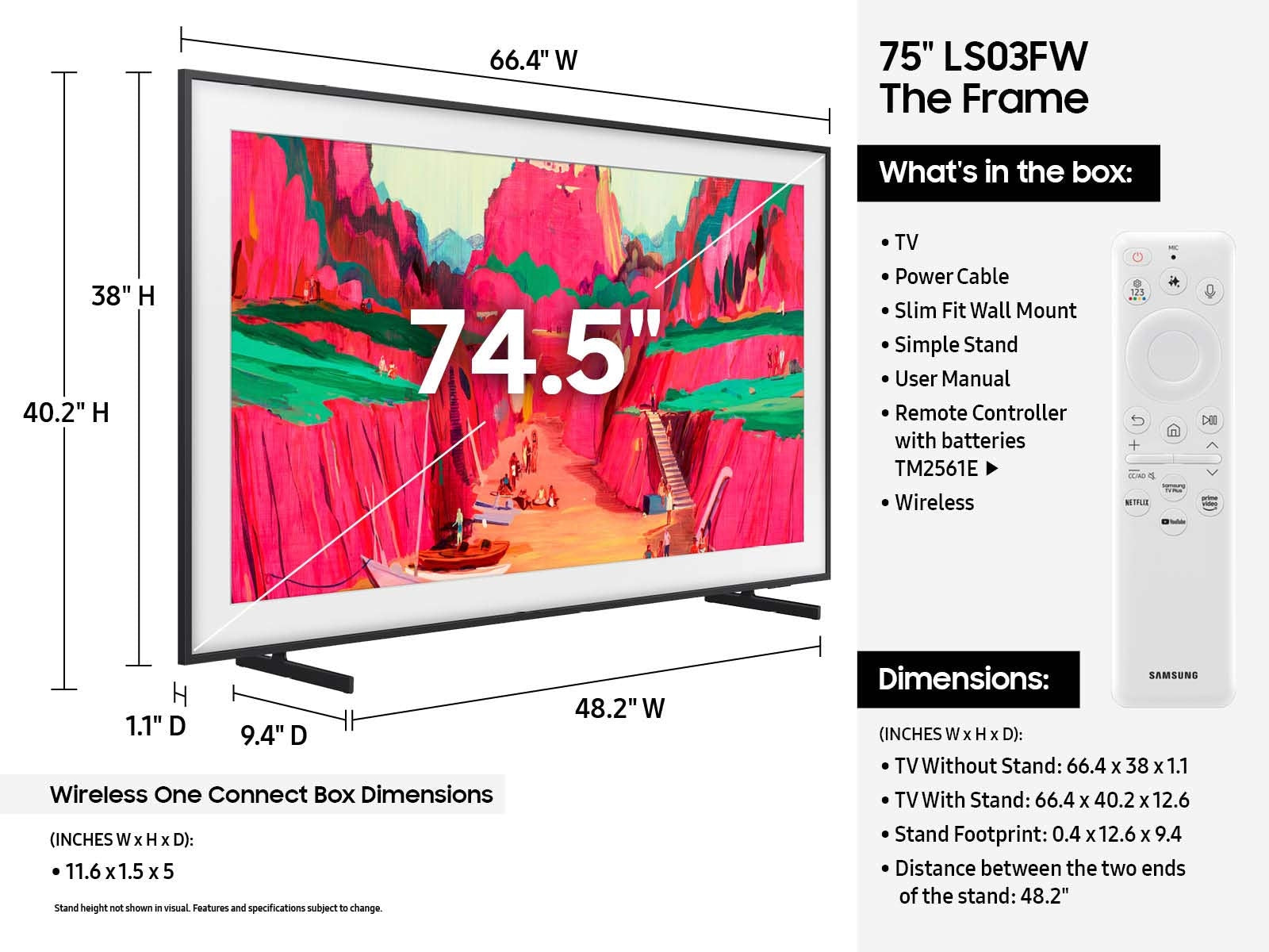 Samsung The Frame Pro 75" Neo QLED 4K Art Mode Smart TV (2025)