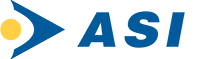 ASI logo with blue and yellow colors on a white background