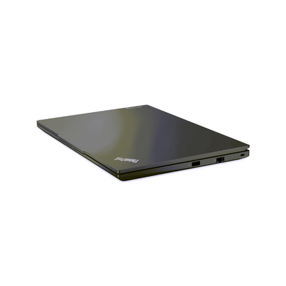 Black laptop on a white background