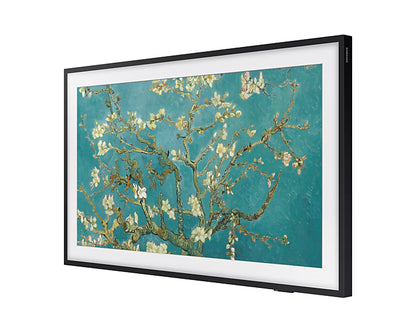 Framed artwork of Van Gogh's 'Almond Blossom' on a white background