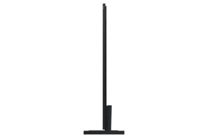 Black stand on a white background